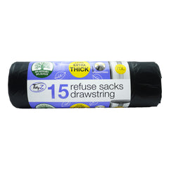 TIDYZ REFUSE DRAWSTRING EXTRA THICK 70L
