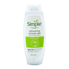 SIMPLE SHOWER GEL REFRESHING 675ML