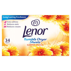 LENOR TUMBLE DRYER SHEETS SUMMER